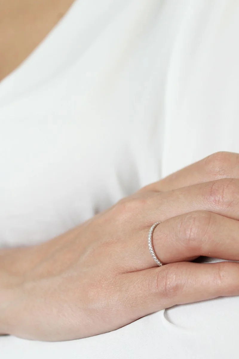 Δαχτυλίδι Χρυσό 18Κ Διαμάντι Σειρέ 0.19Ct