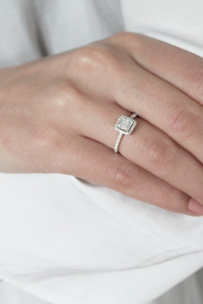 Μονόπετρο Διαμάντι Σειρέ Baguette 0.35Ct