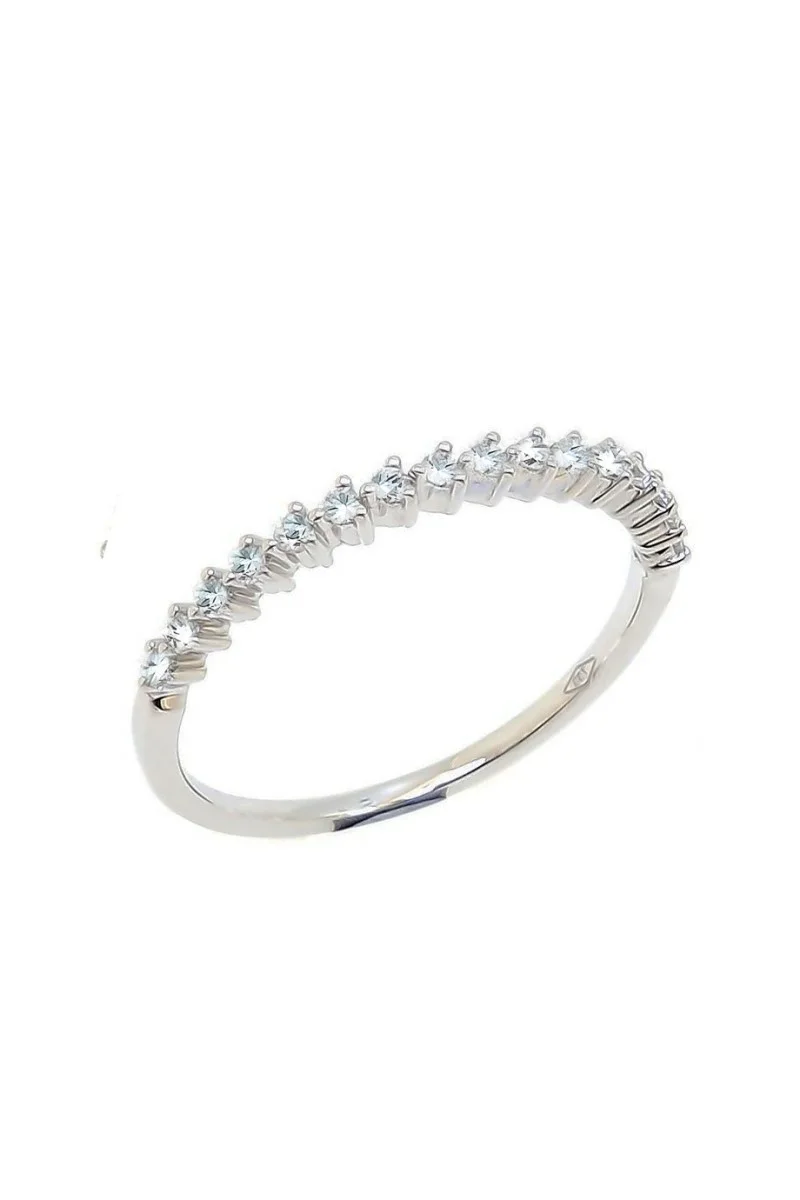 Δαχτυλίδι Λευκόχρυσο 18Κ Διαμάντι Σειρέ 0.14Ct