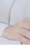 Δαχτυλίδι Λευκόχρυσο 18Κ Διαμάντι Σειρέ 0.14Ct