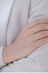 Δαχτυλίδι Λευκόχρυσο 18Κ Διαμάντι Σειρέ 0.30Ct