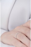 Δαχτυλίδι Λευκόχρυσο 18Κ Διαμάντι Σειρέ 0.30Ct