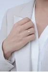 Δαχτυλίδι Λευκόχρυσο 18Κ Διαμάντι Pave 0.13ct