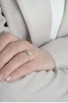 Δαχτυλίδι Λευκόχρυσο 18Κ Διαμάντι Pave 0.40ct