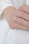 Μονόπετρο Λευκόχρυσο 18Κ Διαμάντι Σειρέ 0.39Ct