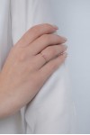 Δαχτυλίδι Λευκόχρυσο 18Κ Διαμάντι Ρουμπίνι 0.16Ct