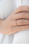 Δαχτυλίδι Ροζ Χρυσό 18Κ Διαμάντι Σειρέ 0.22Ct
