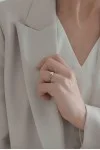 Μονόπετρο Λευκόχρυσο Φλόγα 18Κ Διαμάντι 0.33ct