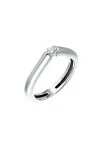 Μονόπετρο Λευκόχρυσο 18Κ Διαμάντι Minimal 0.16ct