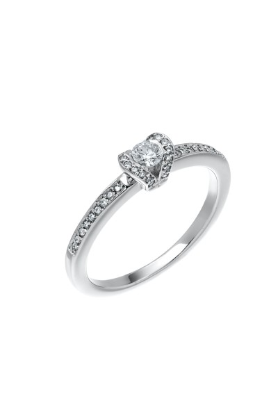 Δαχτυλίδι Λευκόχρυσο 18Κ Μονόπετρο 0.25ct