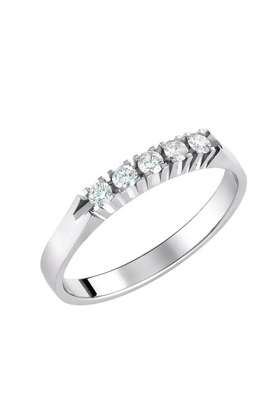 Δαχτυλίδι Λευκόχρυσο 18Κ Διαμάντι Σειρέ 0.17Ct