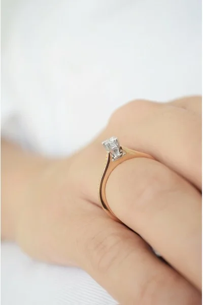 Μονόπετρο Ροζ Χρυσό 18Κ Διαμάντι 0.23ct