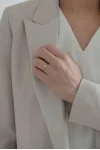 Δαχτυλίδι Λευκόχρυσο 18Κ Μονόπετρο Φλόγα 0.32ct