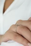 Μονόπετρο Λευκόχρυσο 18Κ Διαμάντι 0.23ct