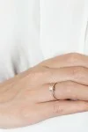 Μονόπετρο Λευκόχρυσο 18Κ Διαμάντι 0.19ct
