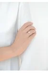 Δαχτυλίδι Λευκόχρυσο 18Κ Διαμάντι Pave Σειρέ 0.33ct