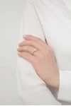 Μονόπετρο Λευκόχρυσο 18Κ Διαμάντι Pave 0.24ct