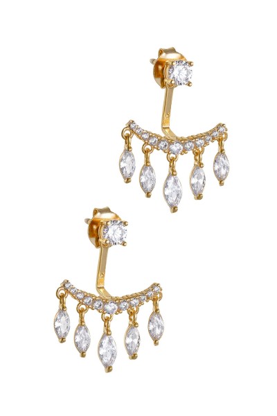 Σκουλαρίκι Ασημένιο Glam Drops