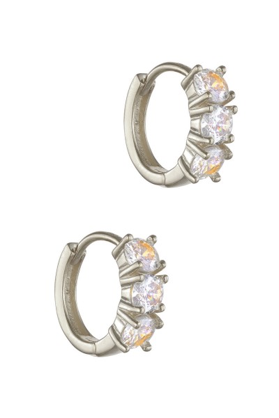 Σκουλαρίκι Ασημένιο Κρίκος Πετράτος