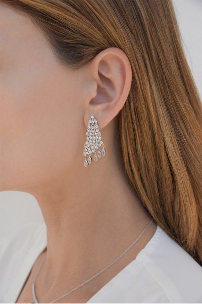 Σκουλαρίκι Ασημένιο Drop Of Glam