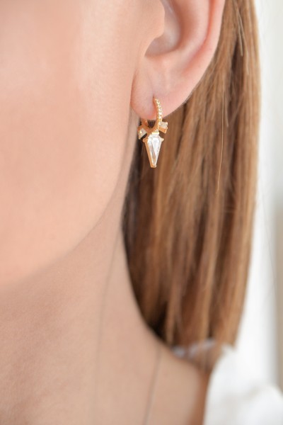 Σκουλαρίκι Μονό Ασημένιο Rock Drops