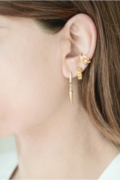 Σκουλαρίκι Μονό Ασημένιο Fake it Eye