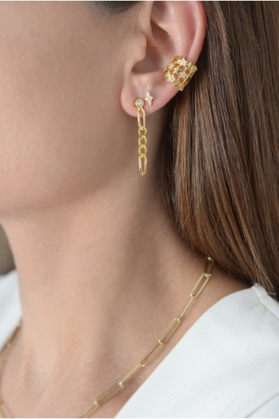 Σκουλαρίκι Ασημένιο Chain