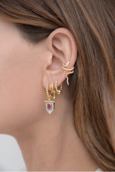 Σκουλαρίκι Ασημένιο Bubbles