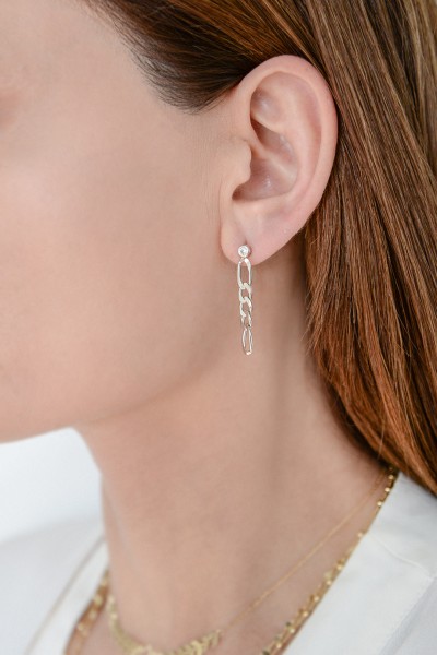 Σκουλαρίκι Ασημένιο Silver Chain Σκουλαρίκι Ασημένιο Silver Chain