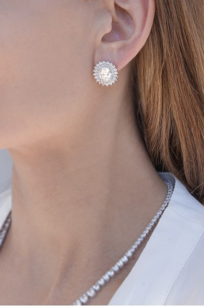 Σκουλαρίκι Ασημένιο Lady Glam