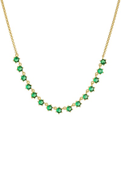 Κολιέ Ασημένιο Green Paradise