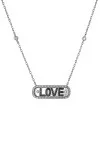 Κολιέ Ασημένιο Label Love