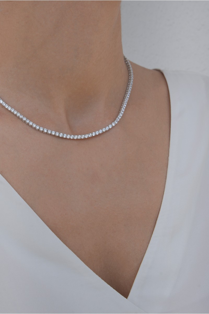 Κολιέ Ασήμι Ριβιέρα Delight 3mm