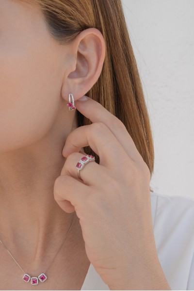 Δαχτυλίδι Ασημένιο Red Passion