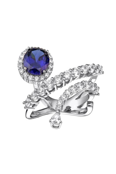 Δαχτυλίδι Ασημένιο Midnight Blue