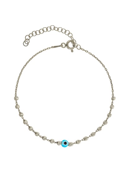 Βραχιόλι Ασημένιο Ματάκι Dots