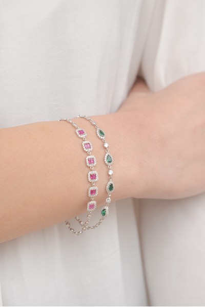 Βραχιόλι Ασημένιο Red Princess