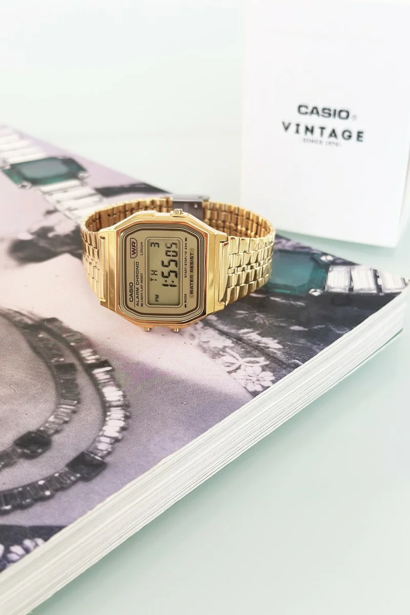 Casio Digital Stainless Steel A158WETG-9AEF
