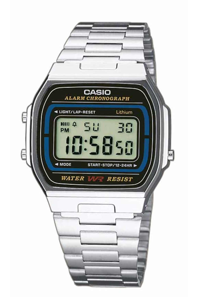 Casio Digital Stainless Steel A164WA-1VES