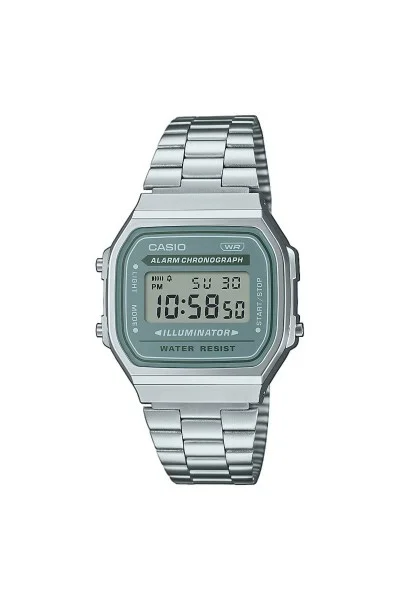 Casio Digital Stainless Steel A-168WA-3AYES