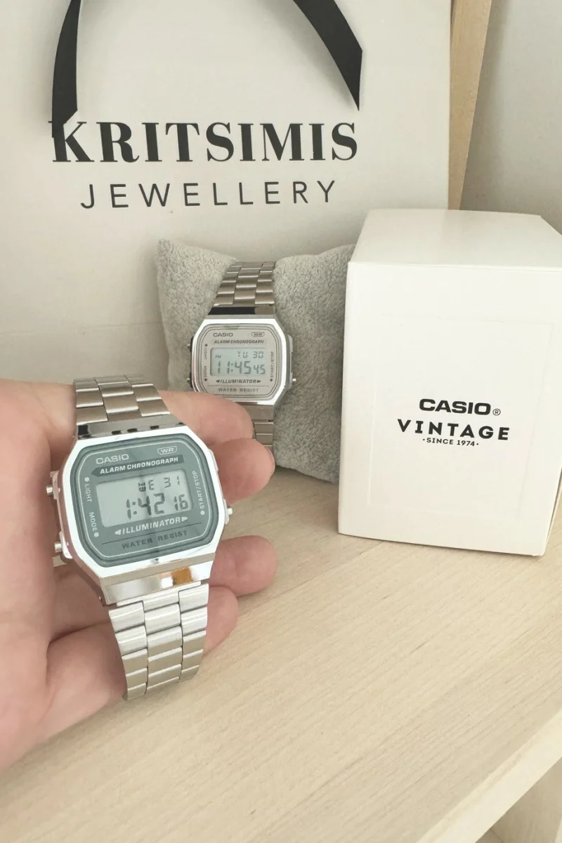 Casio Digital Stainless Steel A-168WA-3AYES