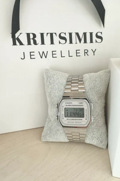 Casio Digital Stainless Steel A-168WA-8AYES
