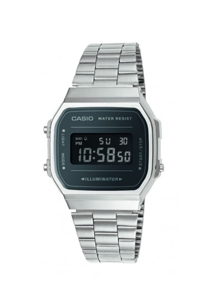 Casio Digital Stainless Steel A-168WEM-1EF