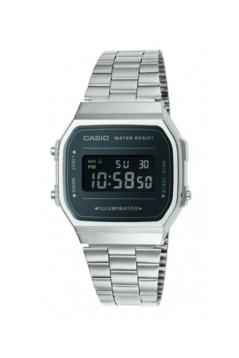 Casio Digital Stainless Steel A-168WEM-1EF