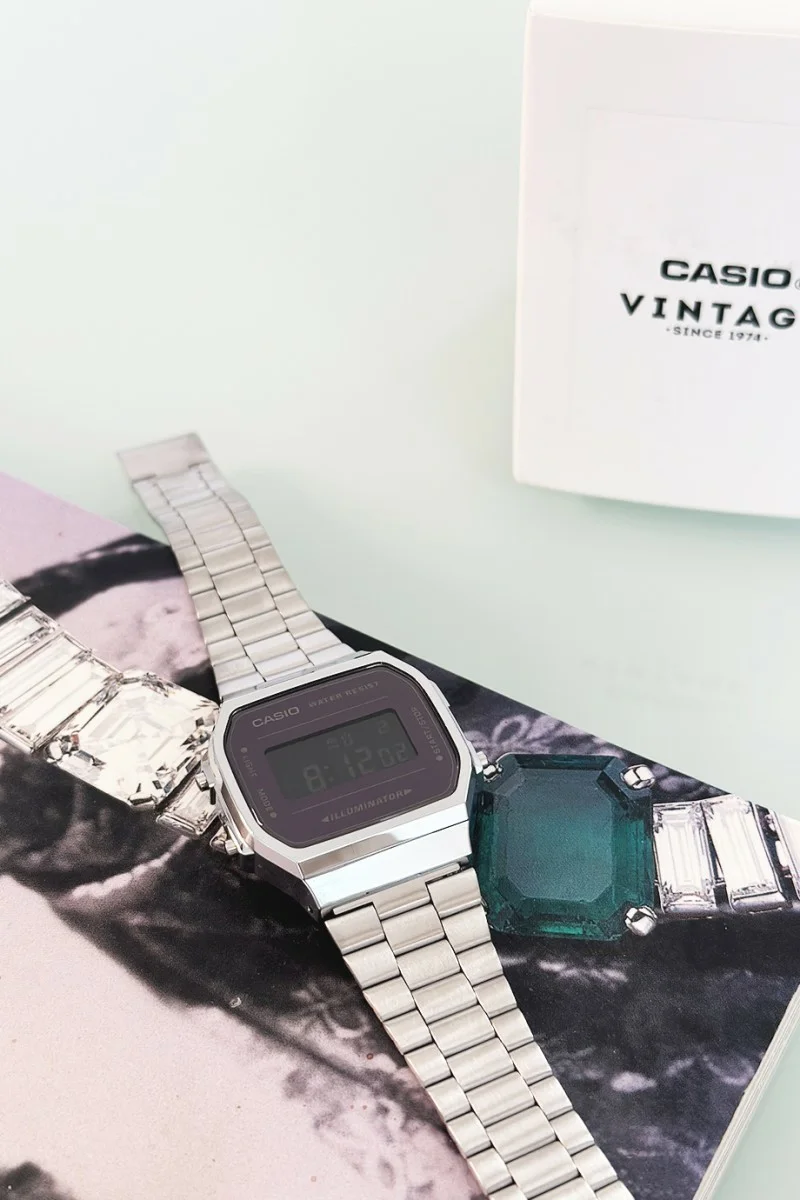 Casio Digital Stainless Steel A-168WEM-1EF
