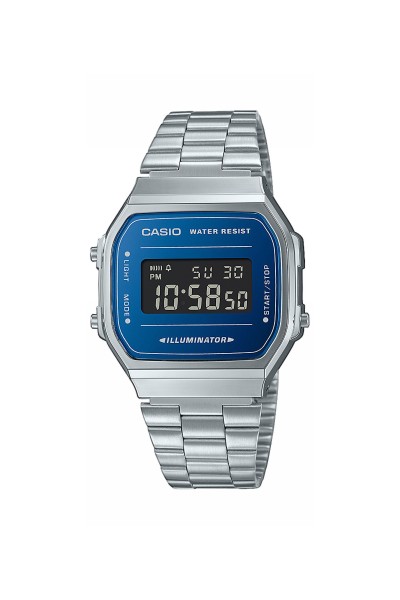Casio Digital Stainless Steel A-168WEM-2BEF