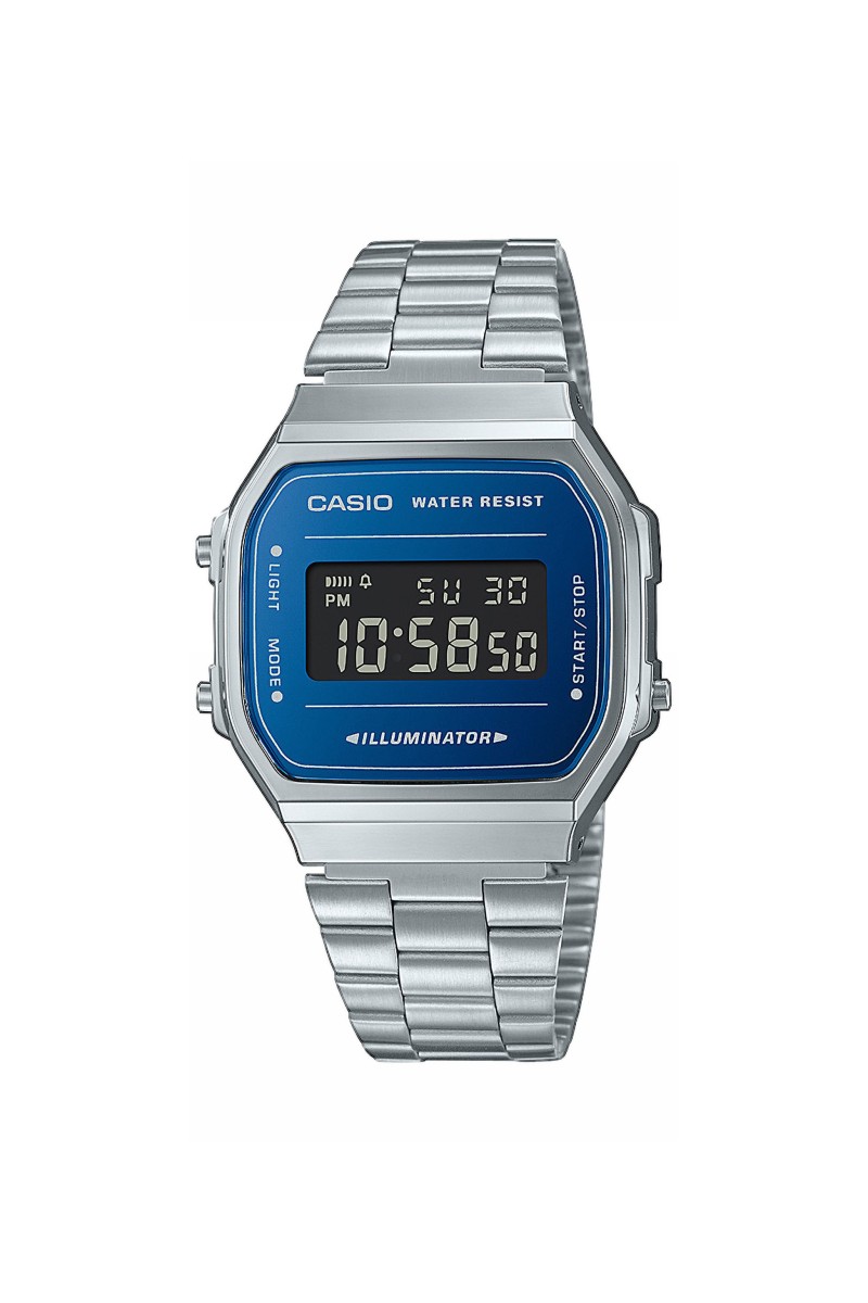 Casio Digital Stainless Steel A-168WEM-2BEF