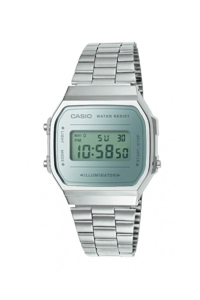 Casio Digital Stainless Steel A-168WEM-7EF Casio Digital Stainless Steel A-168WEM-7EF