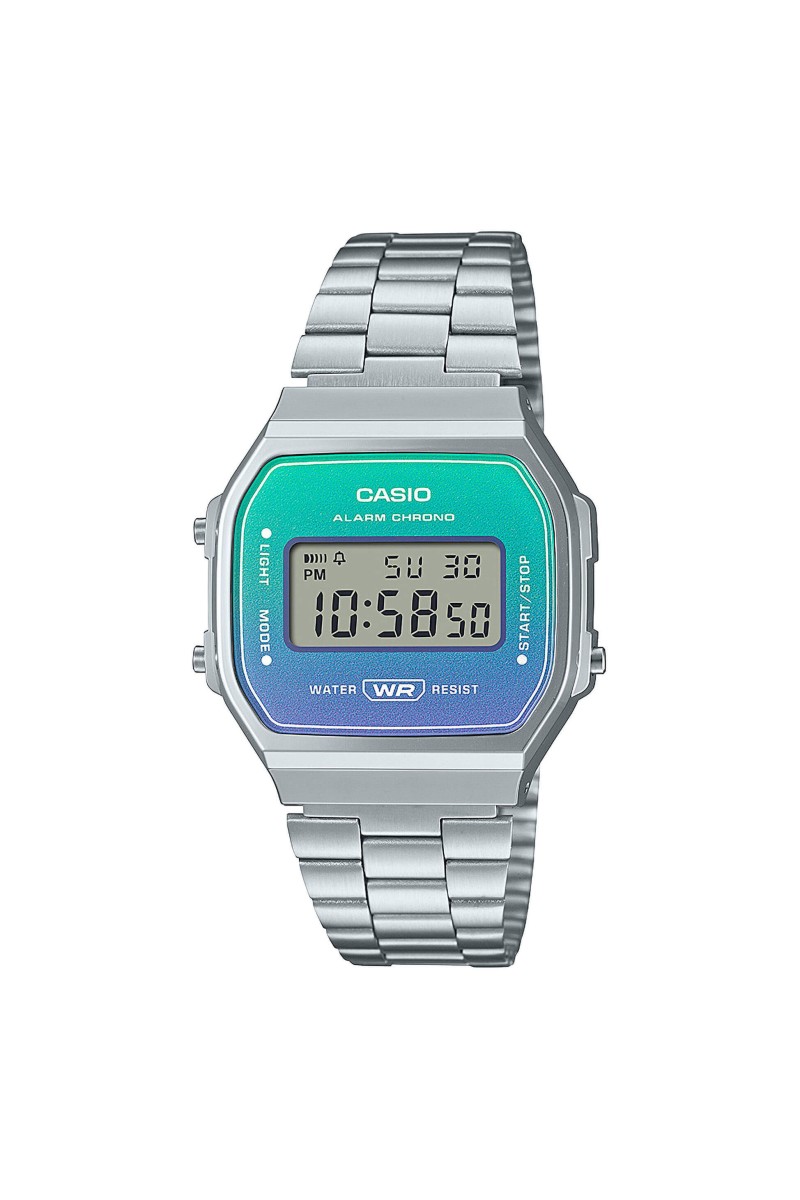 Casio Digital Stainless Steel A-168WER-2AEF