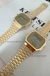 Casio Digital Gold Stainless Steel Bracelet A-168WG-9EF
